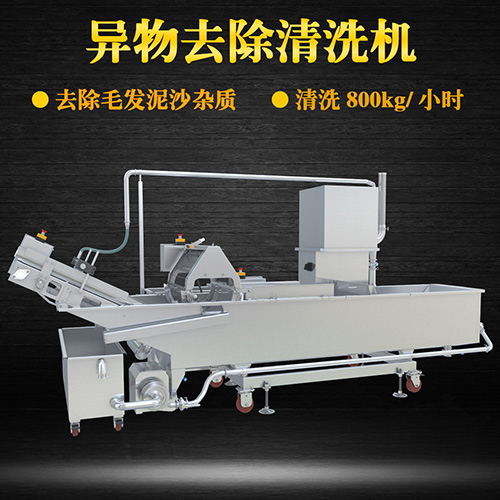 高质毛辊物料清洗机，气泡清洗，清洗800kg小时
